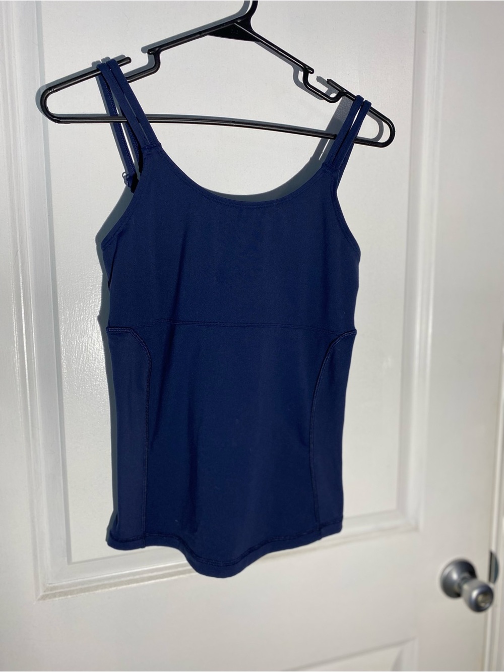Navy Double-Strap Women's Tank Top